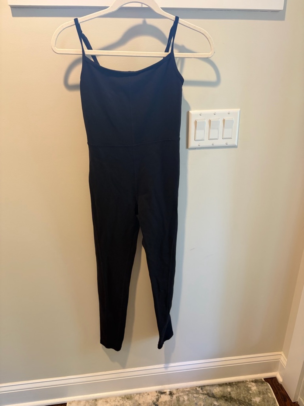 Wilfred Black Slim Spaghetti-Strap Jumpsuit